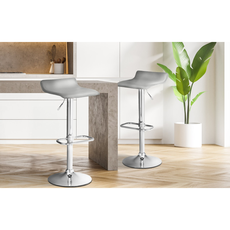 Tabouret de bar DYN gris