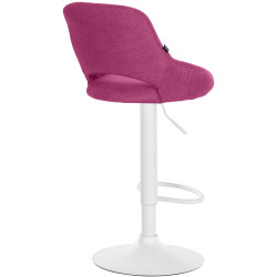 Tabouret de bar Milet en tissu violet