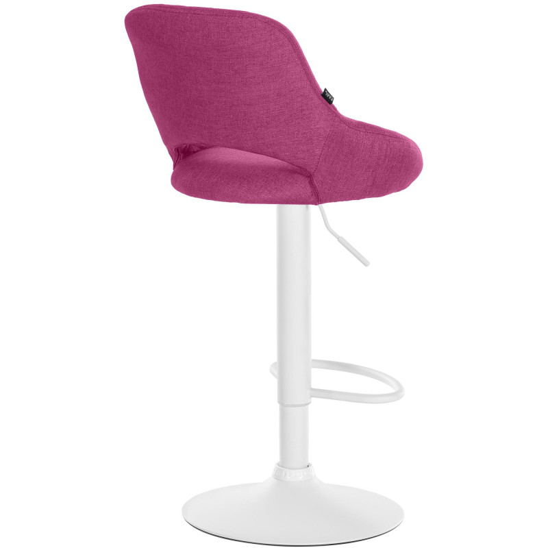 Tabouret de bar Milet en tissu violet