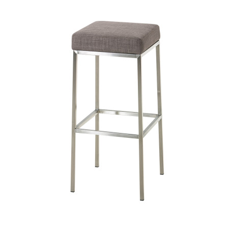 Tabouret de bar en tissu Montreal E80 gris