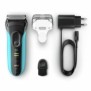 BRAUN Rasoir électrique Series†3 ProSkin†3040s Wet & Dry rechargeable - Bleu