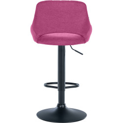 Tabouret de bar Milet tissu violet