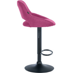 Tabouret de bar Milet tissu violet