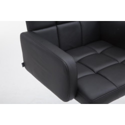 Tabouret de bar Los Angeles simili cuir C noir
