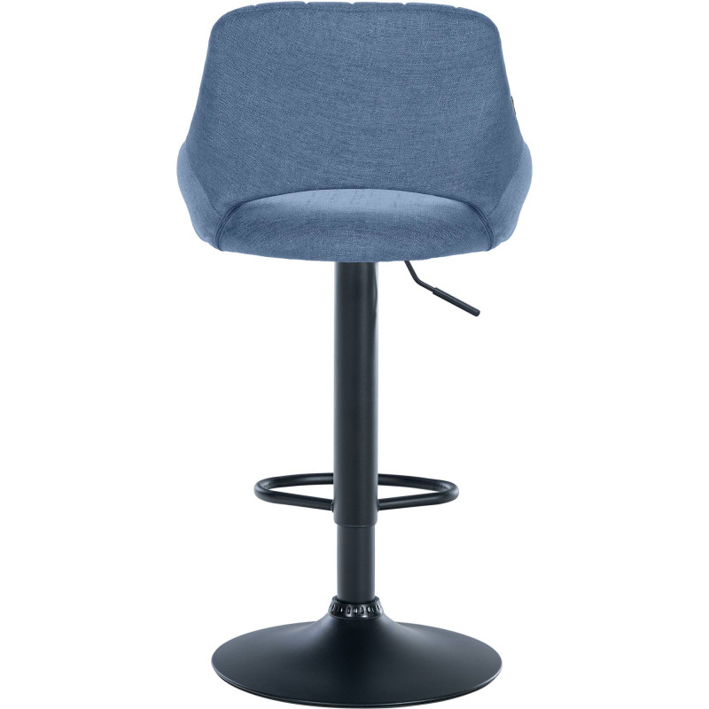 Tabouret de bar Milet tissu bleu