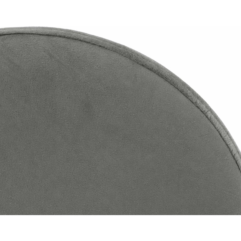 Set di 2 sgabelli da bar Ponte in velluto nero e grigio