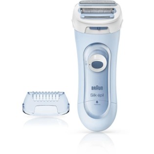 BRAUN Silk-épil Lady Shaver 5-160 Rasoir électrique - Femme - 3 en 1 - Sans Fil - Technologie Wet†&†Dry - Bleu