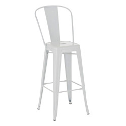 Tabouret de bar Aiden blanc