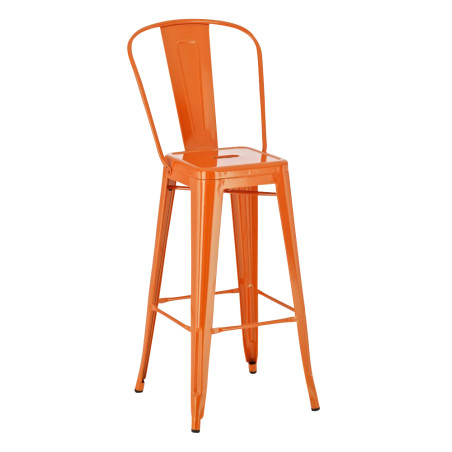 Tabouret de bar Aiden orange