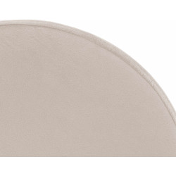 Set di 2 sgabelli da bar Ponte in velluto bianco crema