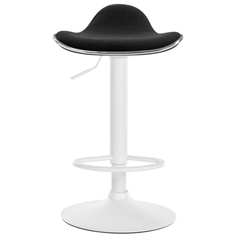 Tabouret de bar Shanghai en tissu noir