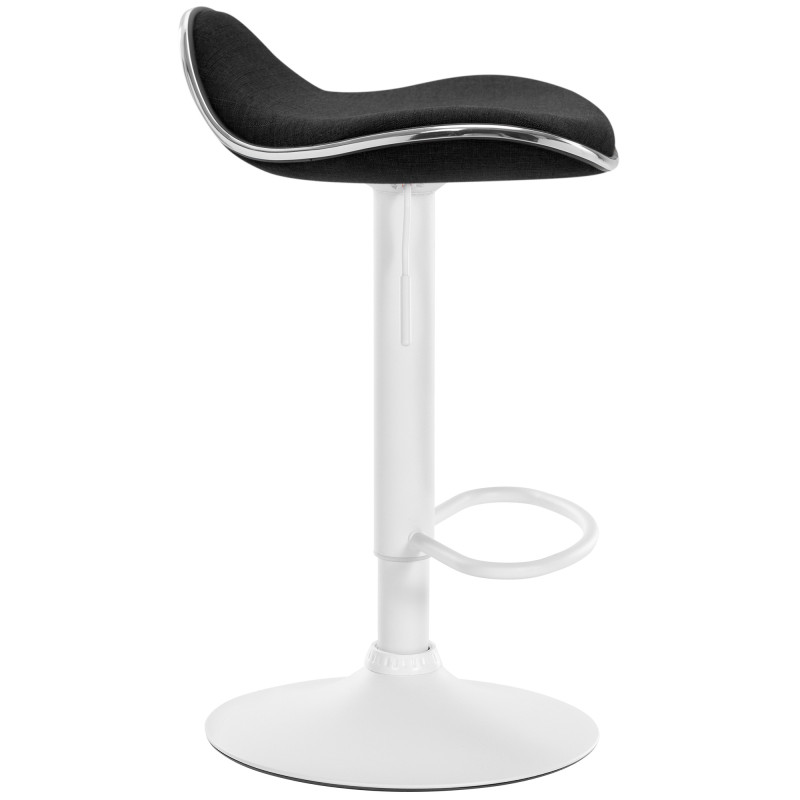 Tabouret de bar Shanghai en tissu noir