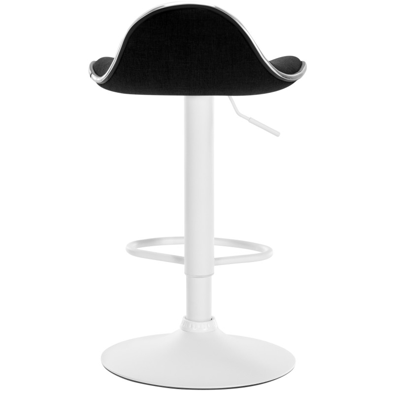 Tabouret de bar Shanghai en tissu noir