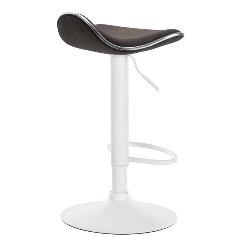 Tabouret de bar Shanghai en tissu gris foncé