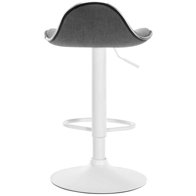 Tabouret de bar Shanghai en tissu gris clair