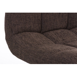 Tabouret de bar Peru, tissu C brun