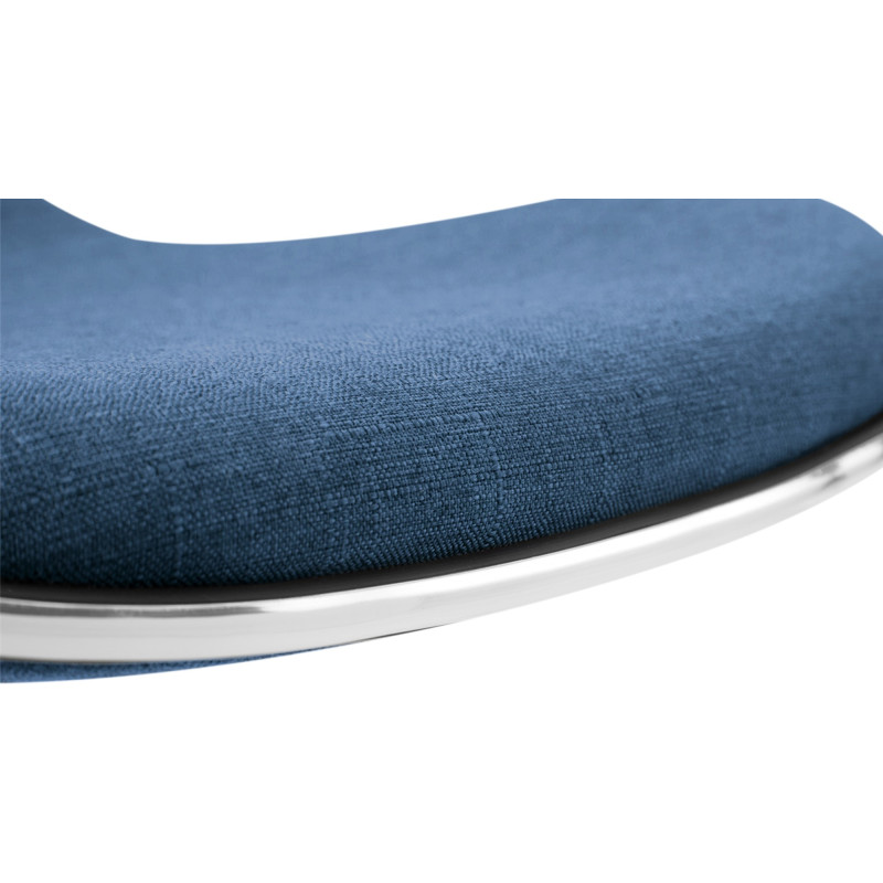 Tabouret de bar Shanghai tissu bleu