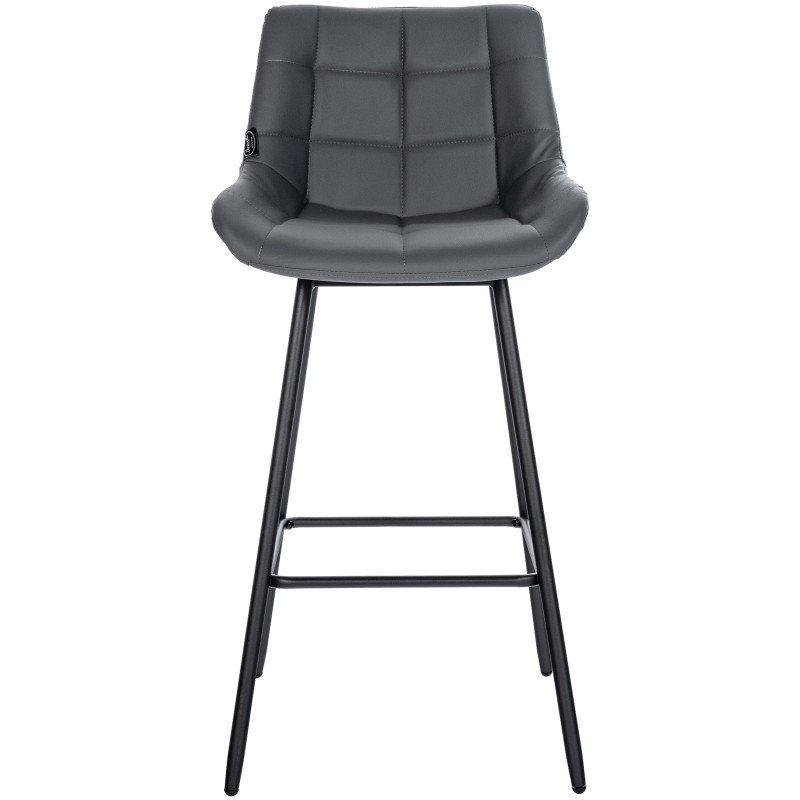 Tabouret de bar Weston en similicuir gris