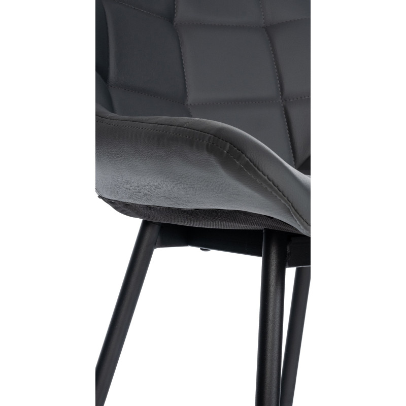 Tabouret de bar Weston en similicuir gris