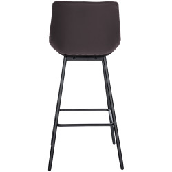 Tabouret de bar Weston en similicuir brun
