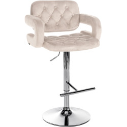 Tabouret de bar en velours...