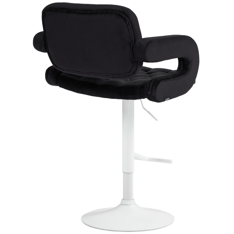 Tabouret de bar Dublin en velours noir