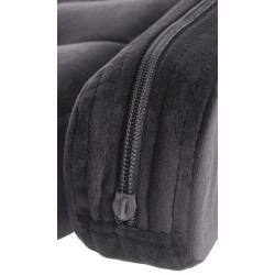 Tabouret de bar Dublin en velours gris foncé