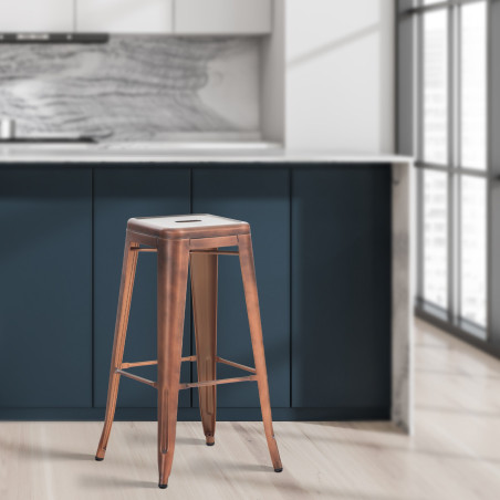 Tabouret de bar Joshua cuivre