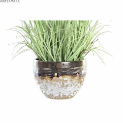 Plante décorative DKD Home Decor Porcelaine Rose Polyéthylène Jaune 20 x 20 x 66 cm (2 Unités)