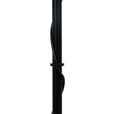 Lampadaire Noir Beige Bois Fer 26 x 26 x 149 cm