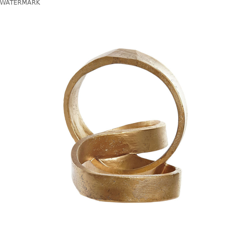 Figurine Décorative DKD Home Decor Doré Abstrait 24 x 16 x 18 cm Figurine Décorative DKD Home Decor Doré Abstrait 24 x 16 x 18 cm