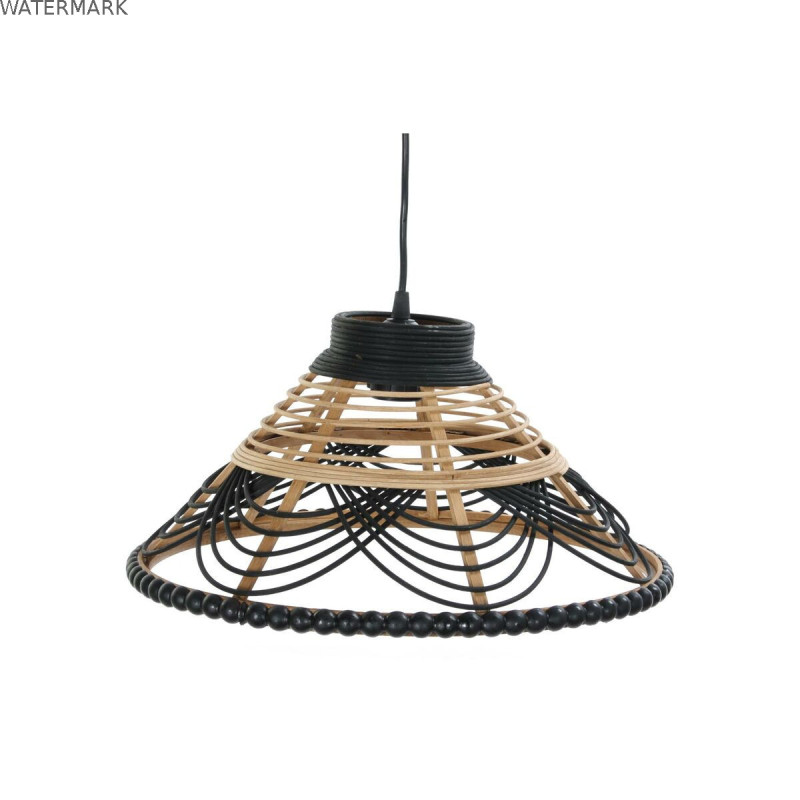 Suspension DKD Home Decor Rotin Bicolore 50 W (41 x 41 x 21 cm) Suspension DKD Home Decor Rotin Bicolore 50 W (41 x 41 x 21 cm)