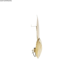 Applique DKD Home Decor Doré Métal 220 V 50 W Feuille d'une plante (37 x 14 x 58 cm)