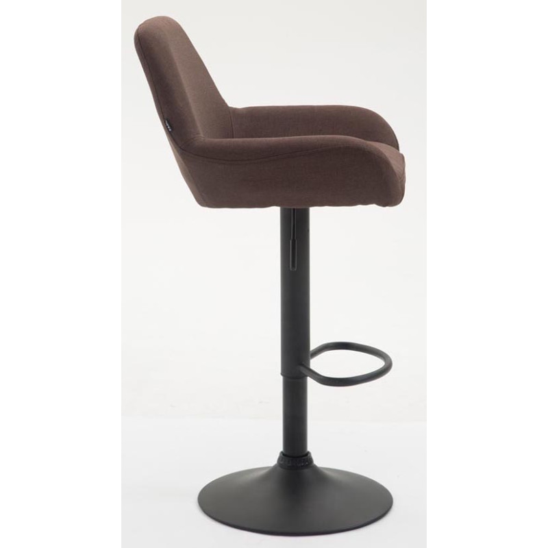 Tabouret de bar Braga, tissu B brun