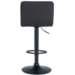 Tabouret de bar Feni, simili cuir noir