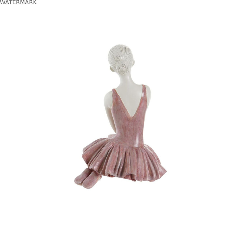 Figurine Décorative DKD Home Decor Romantique Danseuse Classique 16 x 11 x 17 cm (2 Unités)