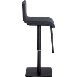 Tabouret de bar en tissu Limon B gris foncé