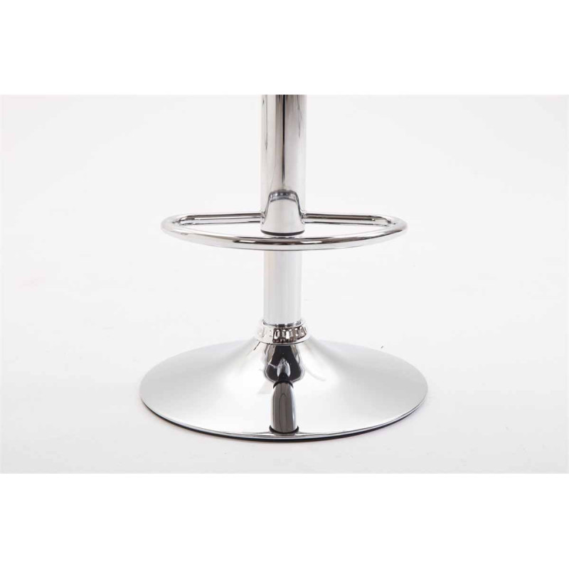 Tabouret de bar Kiel en similicuir gris