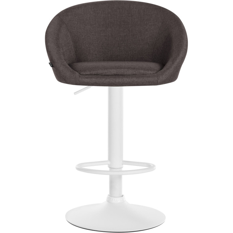 Tabouret de bar Davie en tissu gris foncé