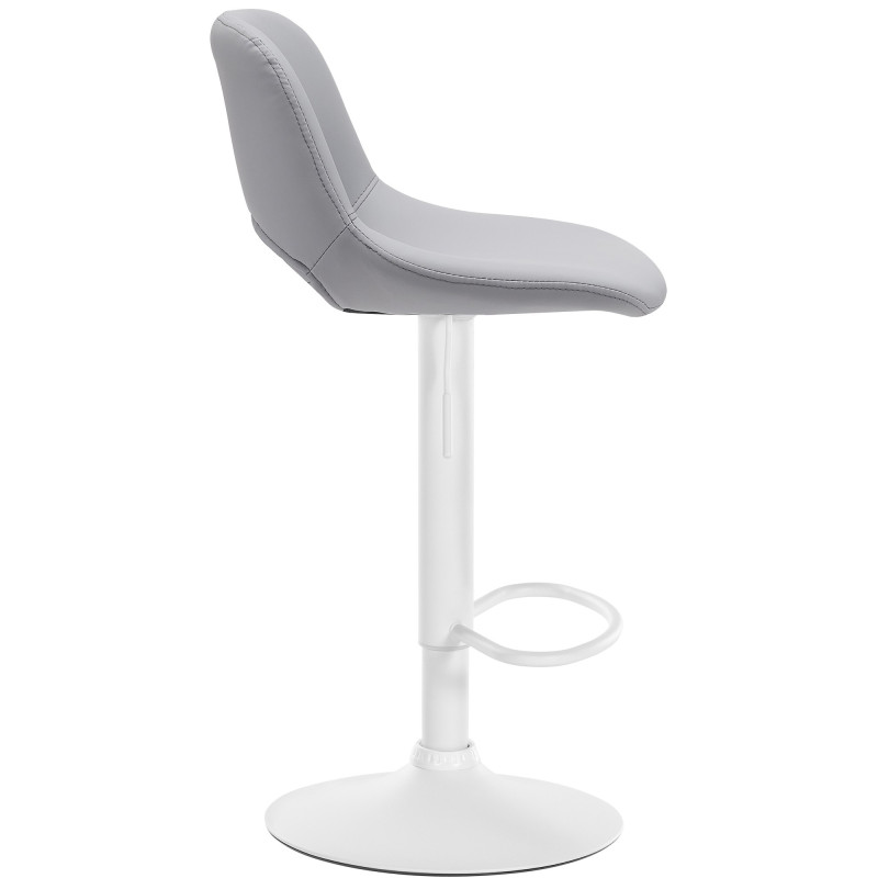 Tabouret de bar Camden, similicuir gris