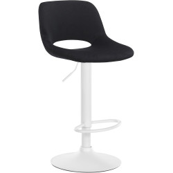 Tabouret de bar en velours Camden noir