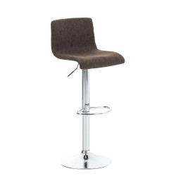 Tabouret de bar Hoover, tissu C brun