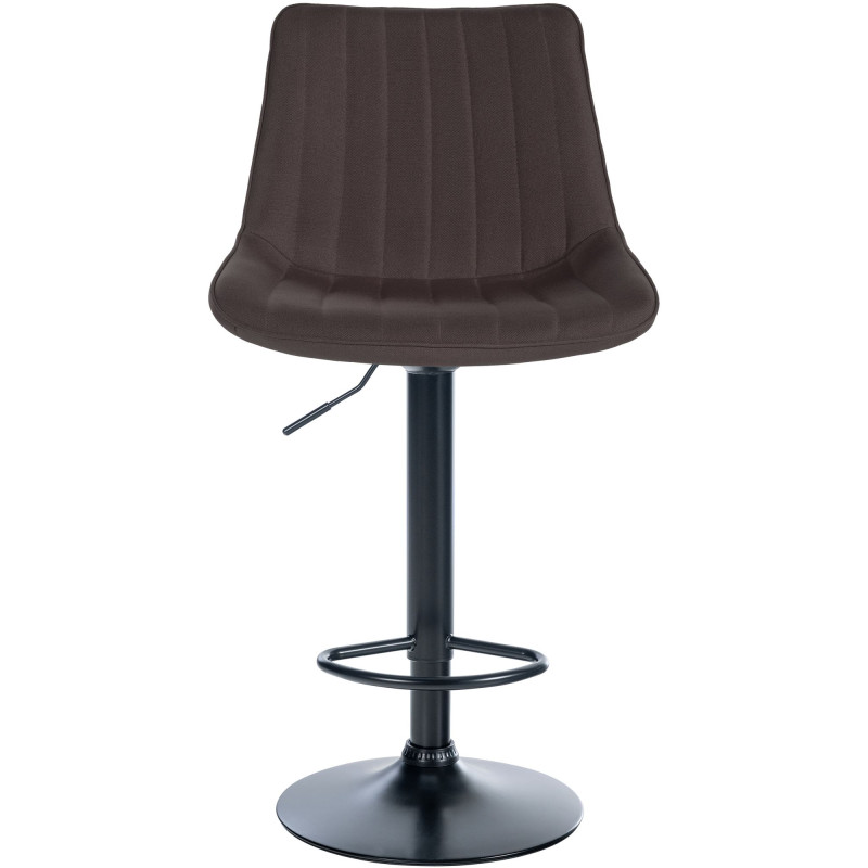 Tabouret de bar Toni en tissu taupe