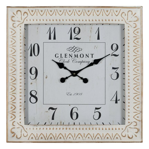 Horloge Murale Blanc Fer 60 x 60 x 6,5 cm