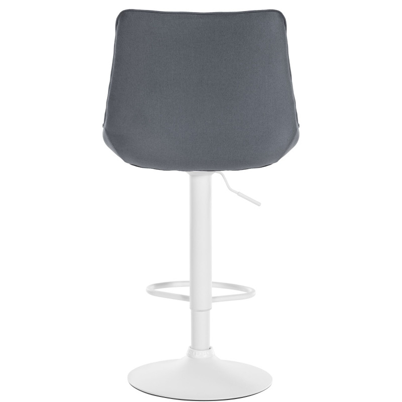 Tabouret de bar Toni en tissu gris