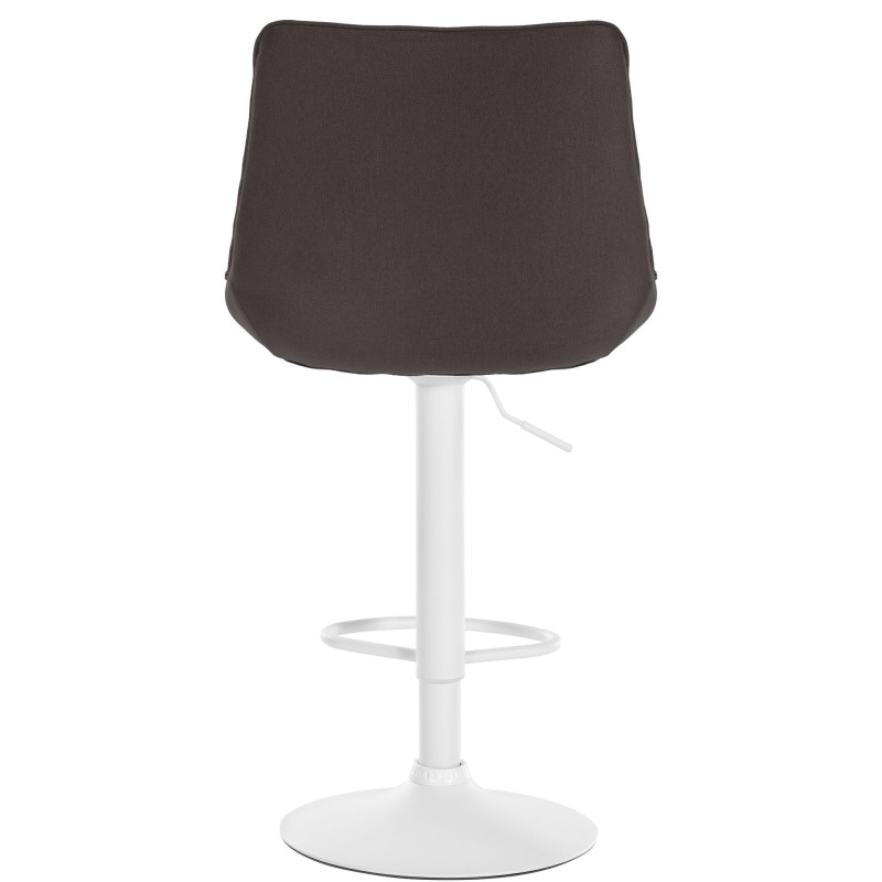 Tabouret de bar Toni en tissu taupe