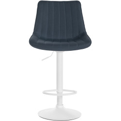 Tabouret de bar Toni en tissu gris foncé