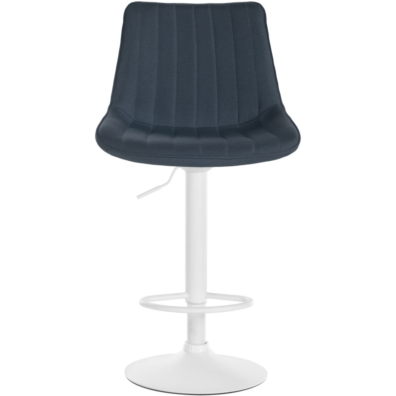 Tabouret de bar Toni en tissu gris foncé