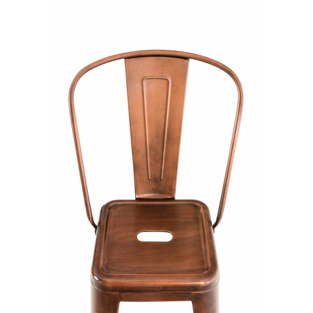 Ensemble de 2 tabourets de bar Aiden cuivre