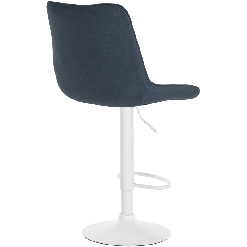 Tabouret de bar Toni en tissu gris foncé